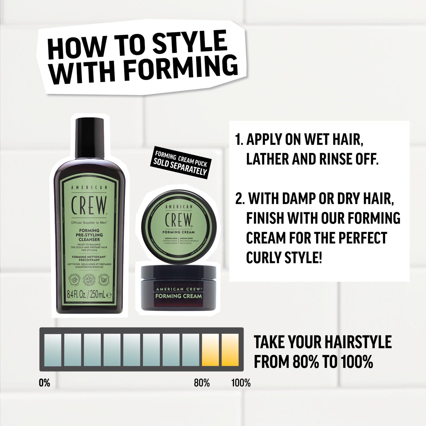 American Crew Forming Pre-Styling Shampoo 250ml