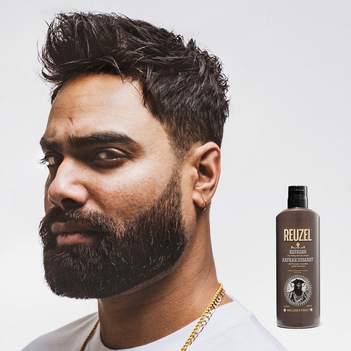 Reuzel Refresh No Rinse Beard Wash Shampoo 200ml.