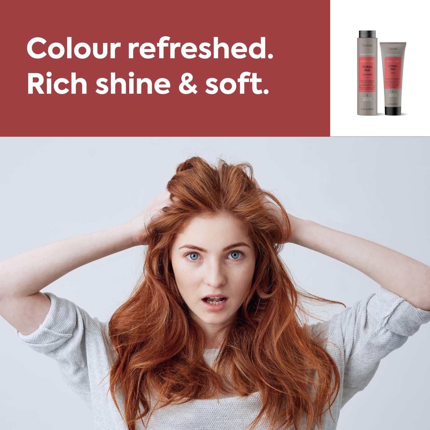Lakme Teknia Refresh Coral Red Kit 300+250ml