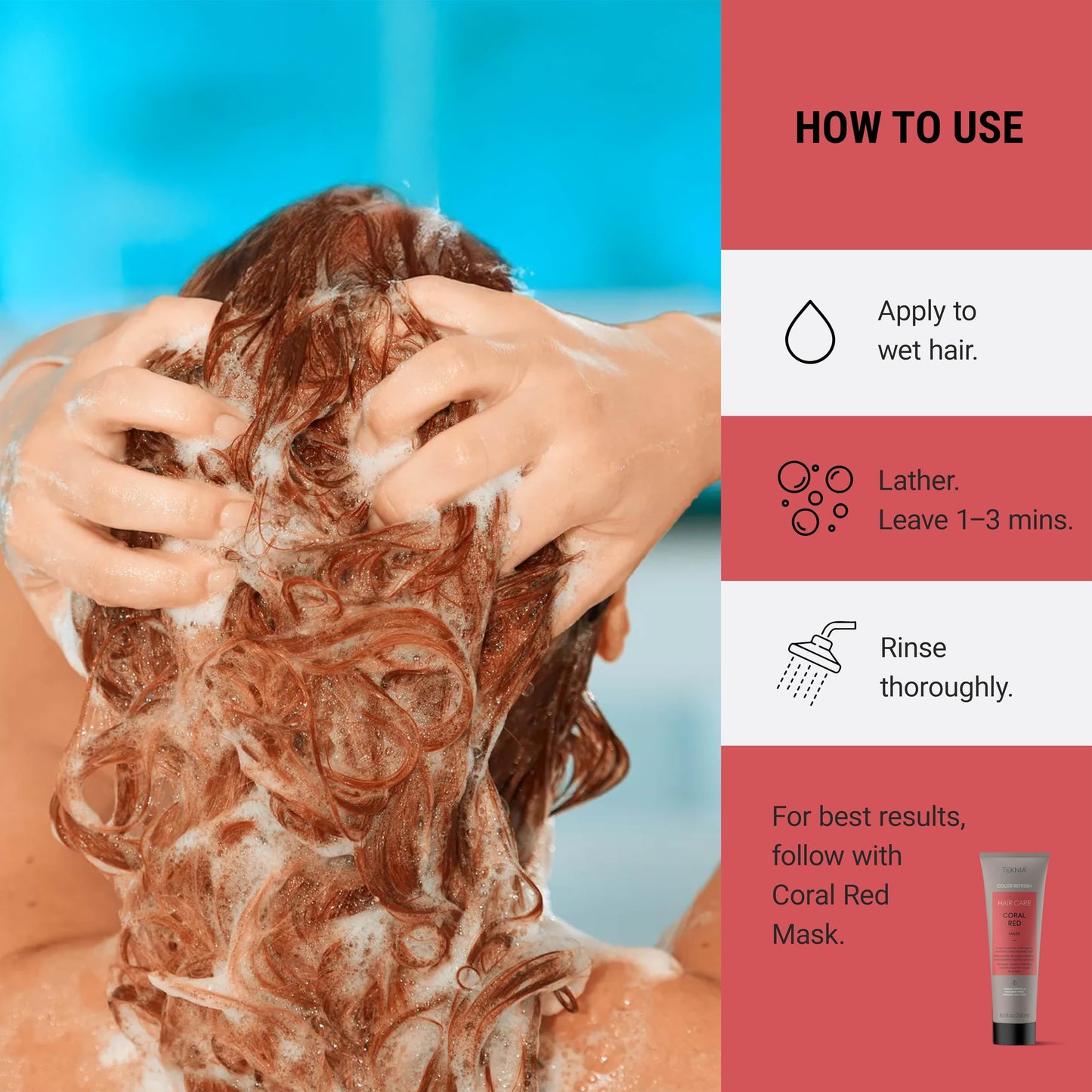 Lakme Teknia Refresh Coral Red Shampoo 300ml