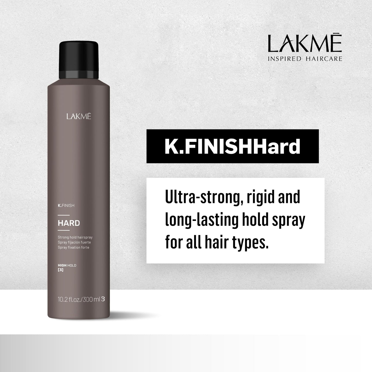 Lakme K.Finish Hard Strong Hold Hairspray 300ml