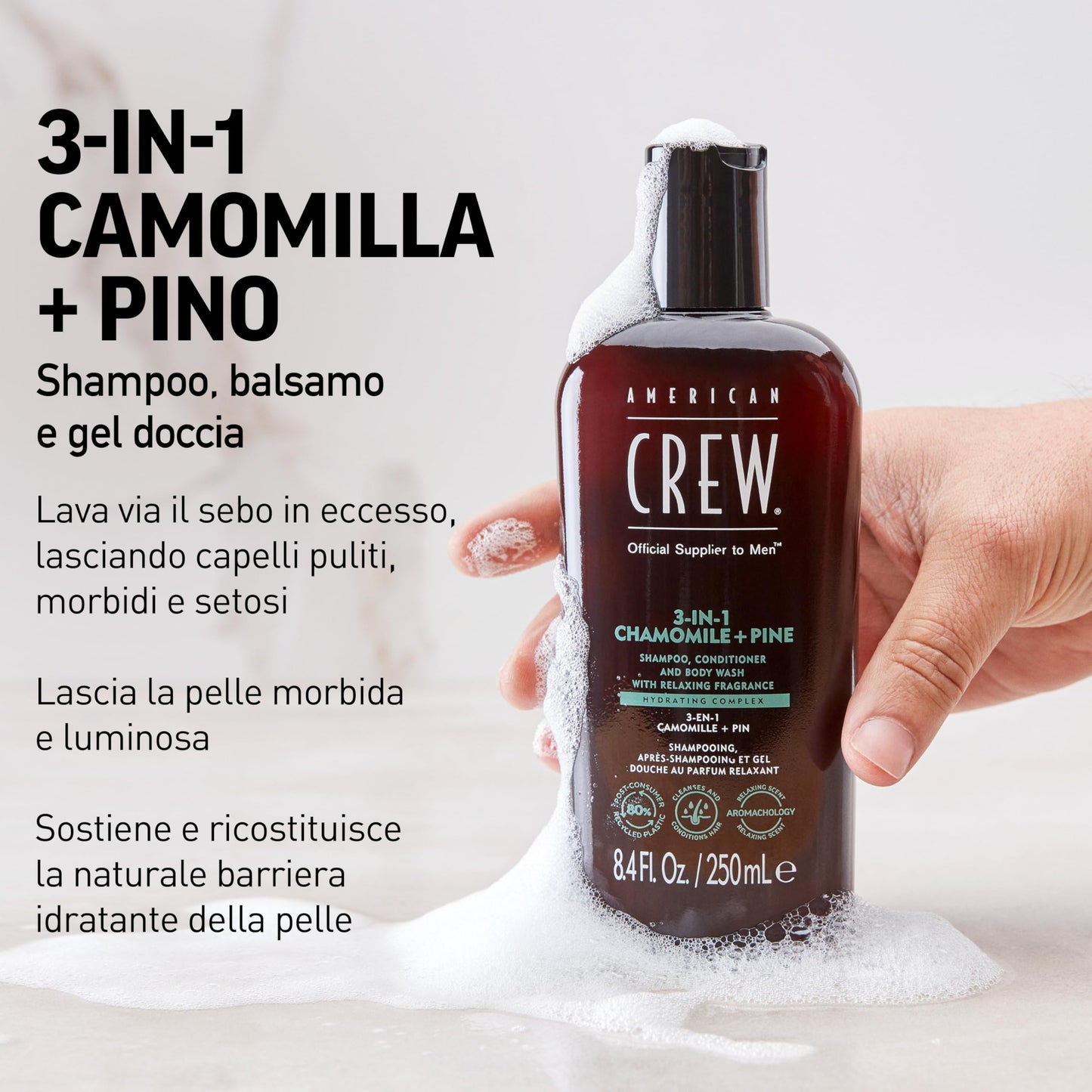 American Crew 3 in 1 Chamomile + Pine Gel 450ml