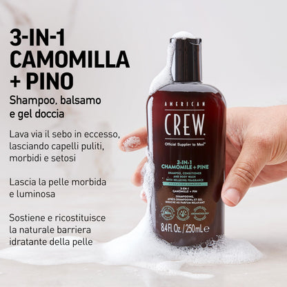 American Crew 3 in 1 Chamomile + Pine Gel 450ml
