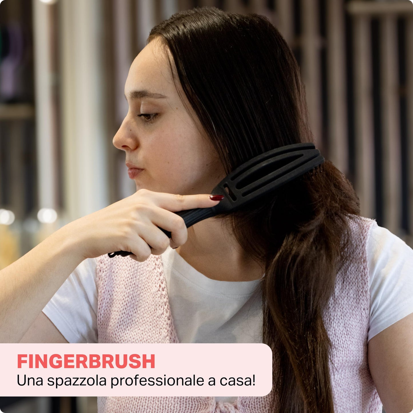 Olivia Garden 21 Finger Brush Combo Small