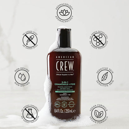 American Crew 3 in 1 Chamomile + Pine Gel 1000ml