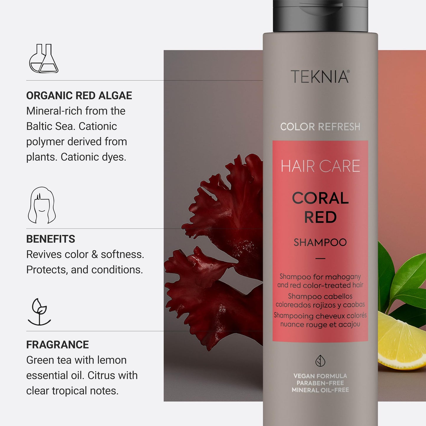 Lakme Teknia Refresh Coral Red Shampoo 300ml