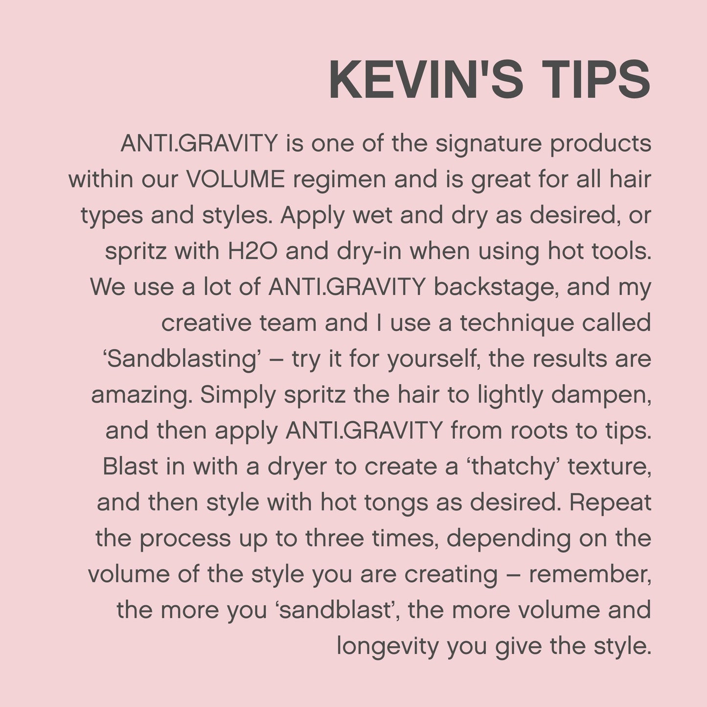 Kevin Murphy Anti Gravity Oil Free Volumiser 150ml