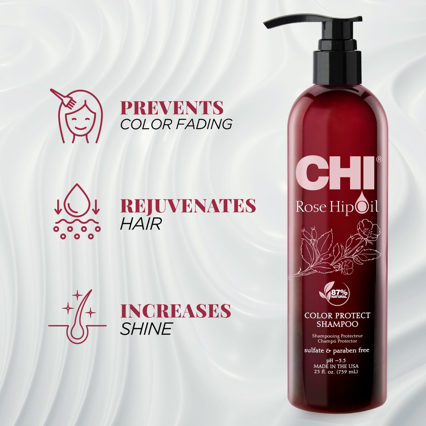 CHI Rose Hip Oil Protecting Shampoo 739ml