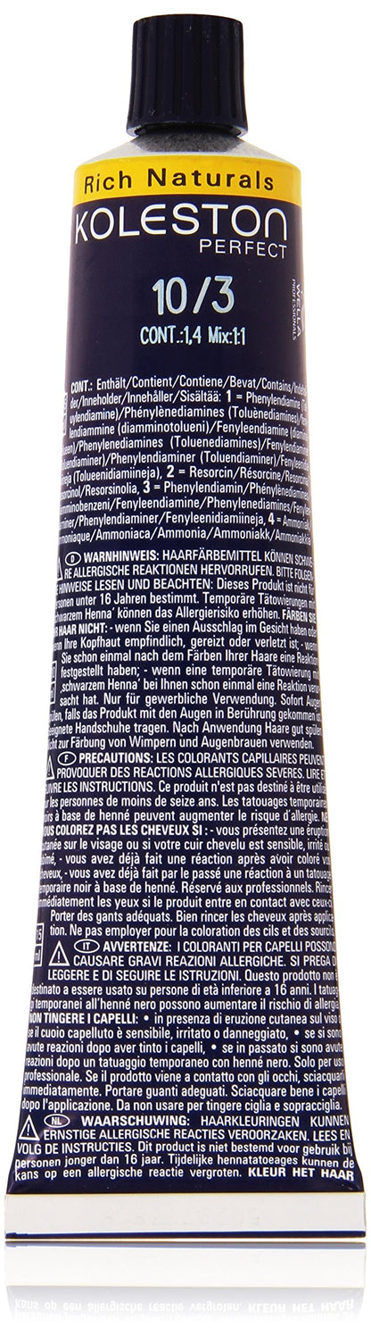Wella Koleston Me + 60 ml 10/3