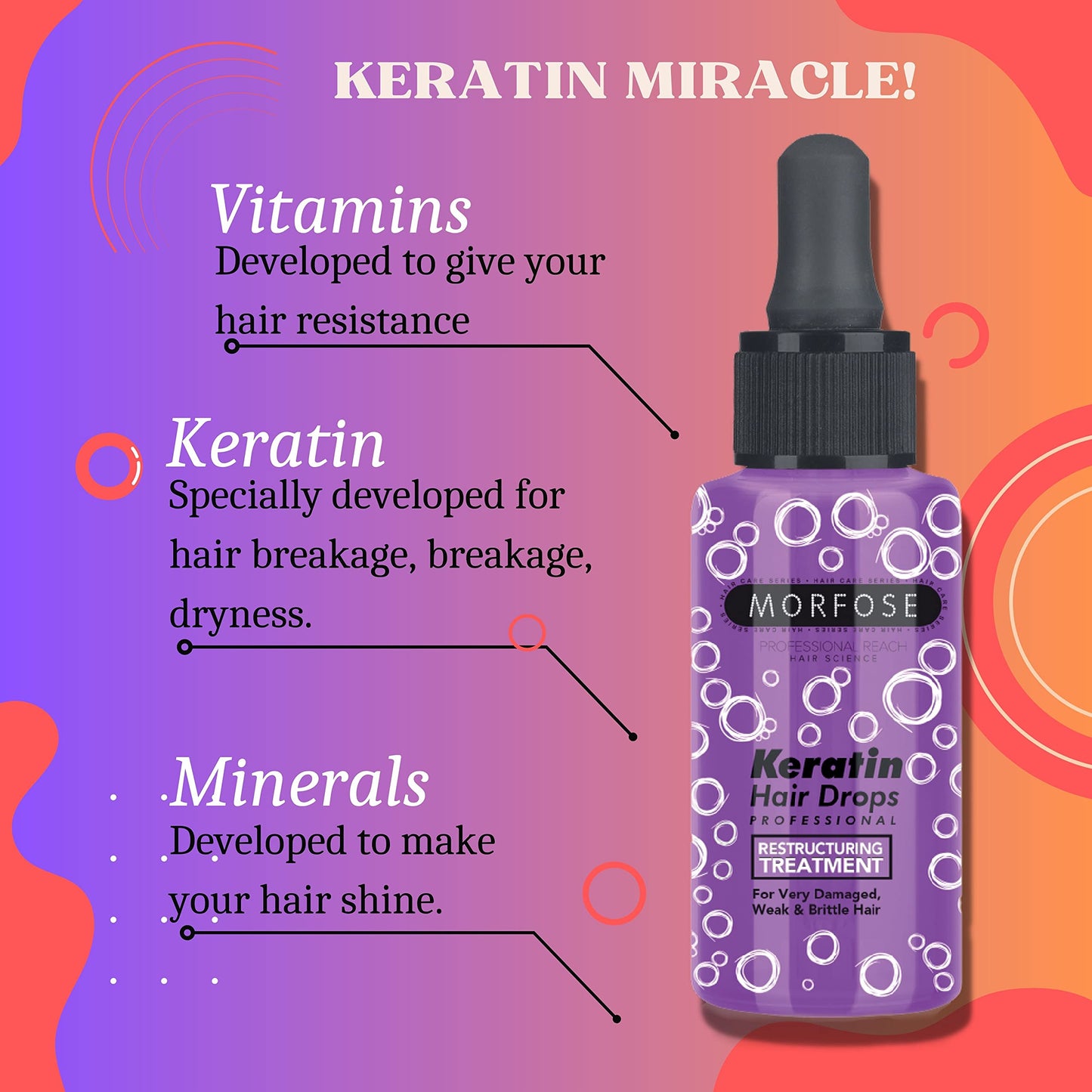 Morfose Keratin Hair Drops Serum 100ml