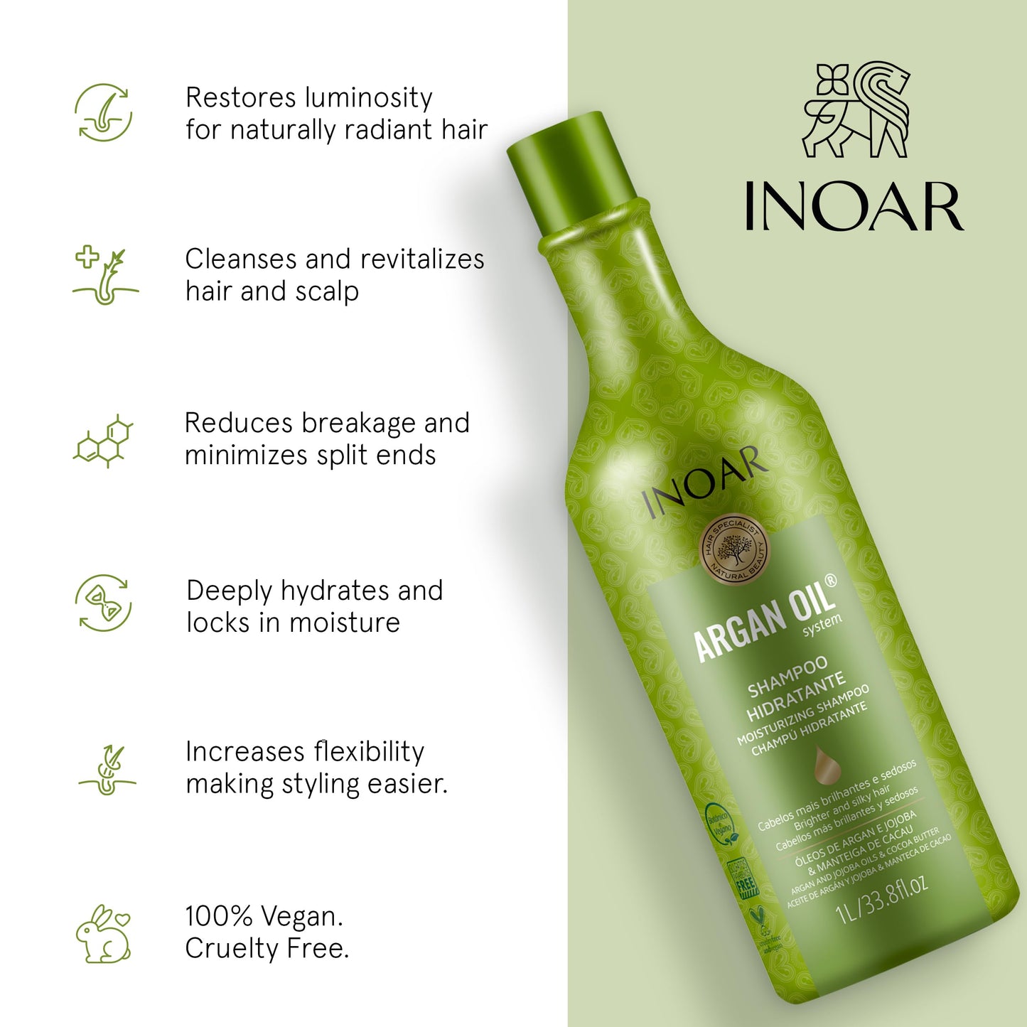 INOAR Argan Oil Szampon 1000ml