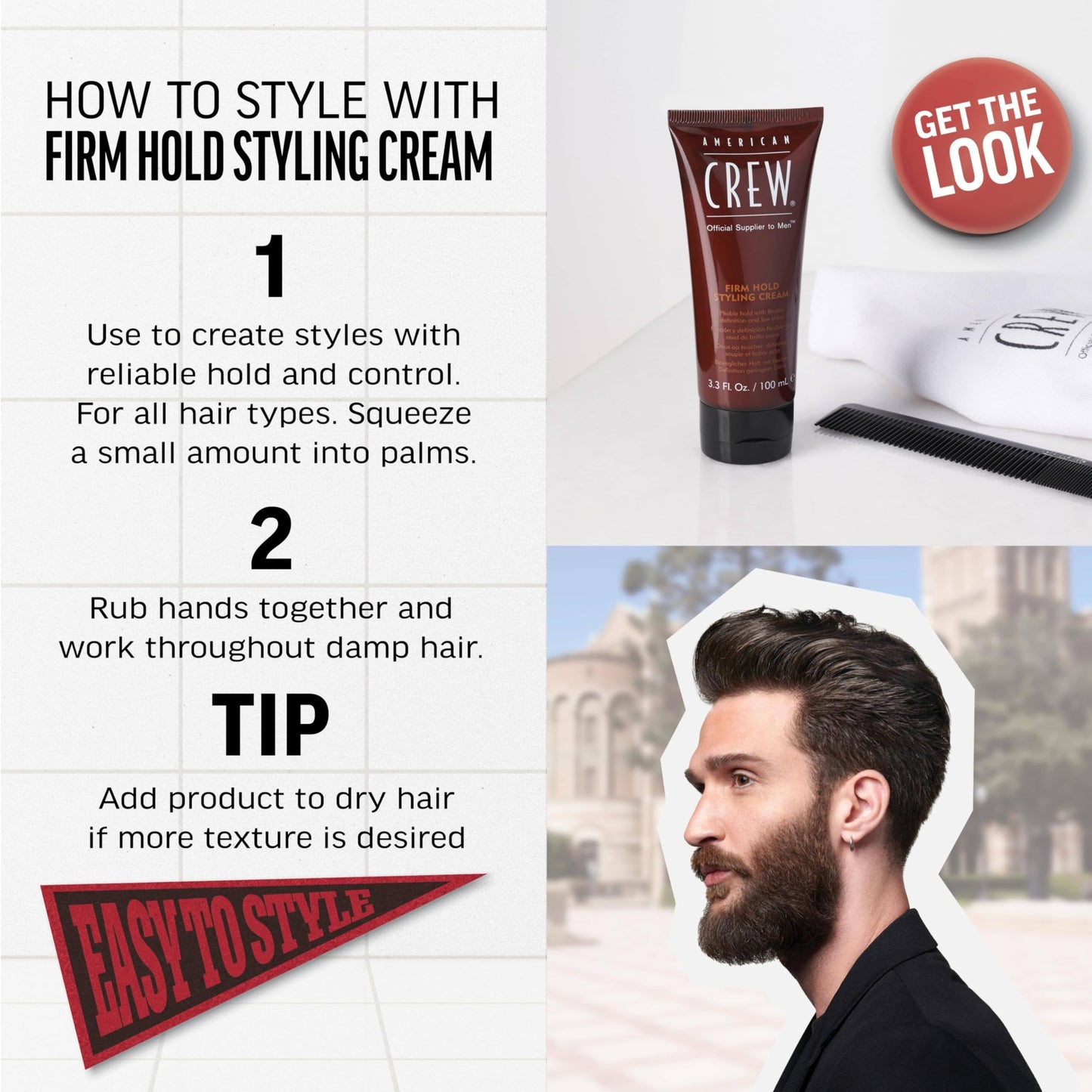 American Crew Firm Hold Styling Cream 100ml