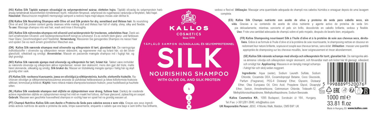 Kallos Silk Shampoo 1000ml