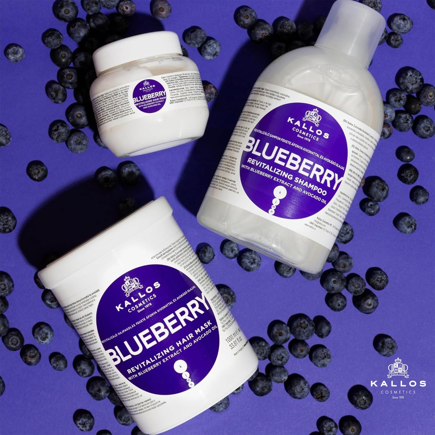 Kallos Blueberry Revitalizing Shampoo 1000ml