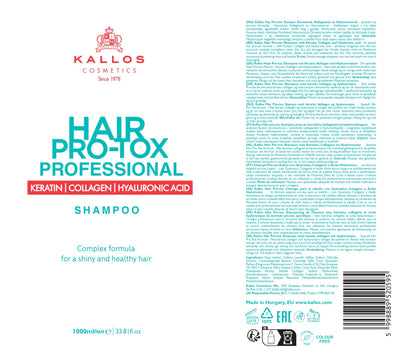 Kallos Hair Pro-Tox Shampoo 1000ml