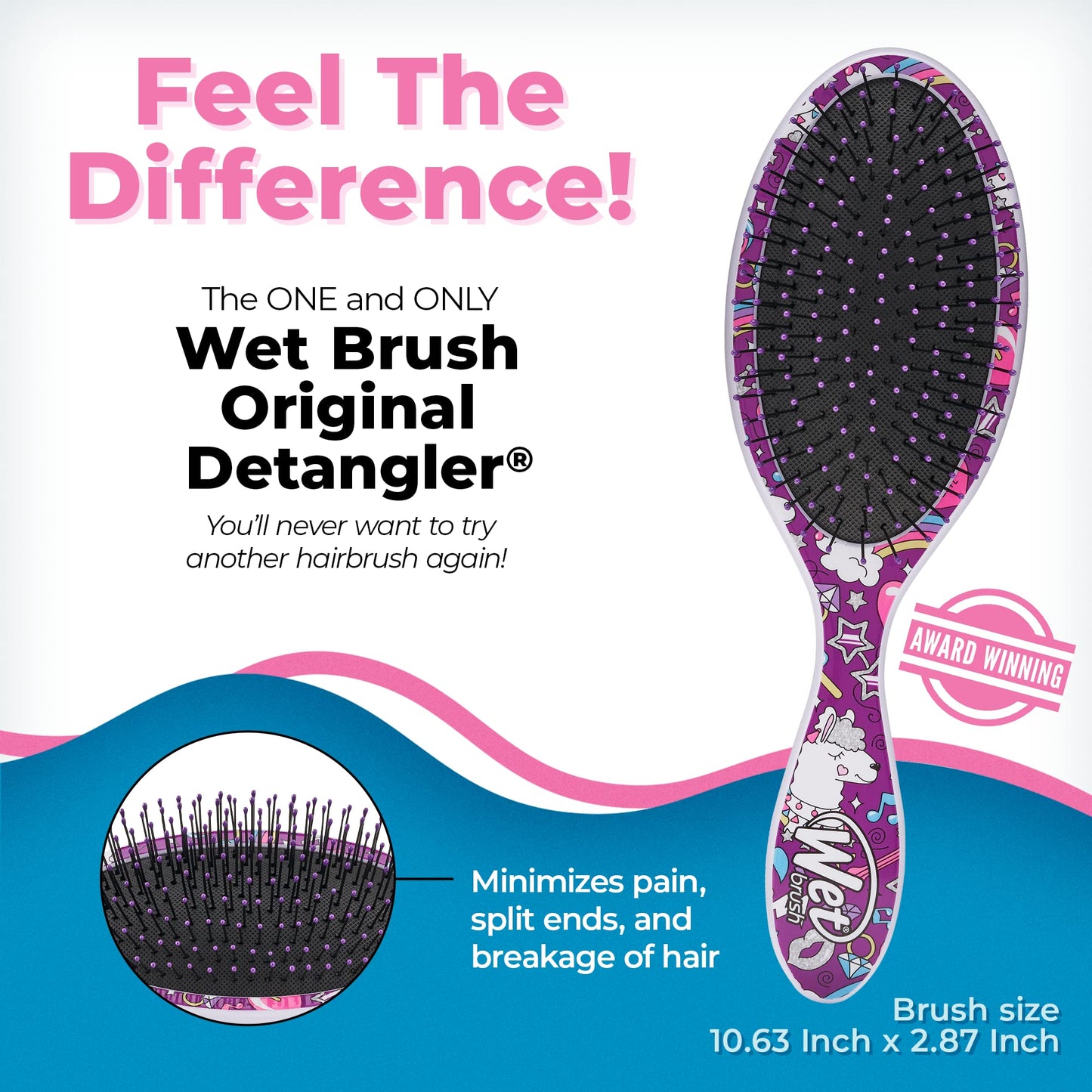 Wet Brush Original Detangler Happy Hair Llama