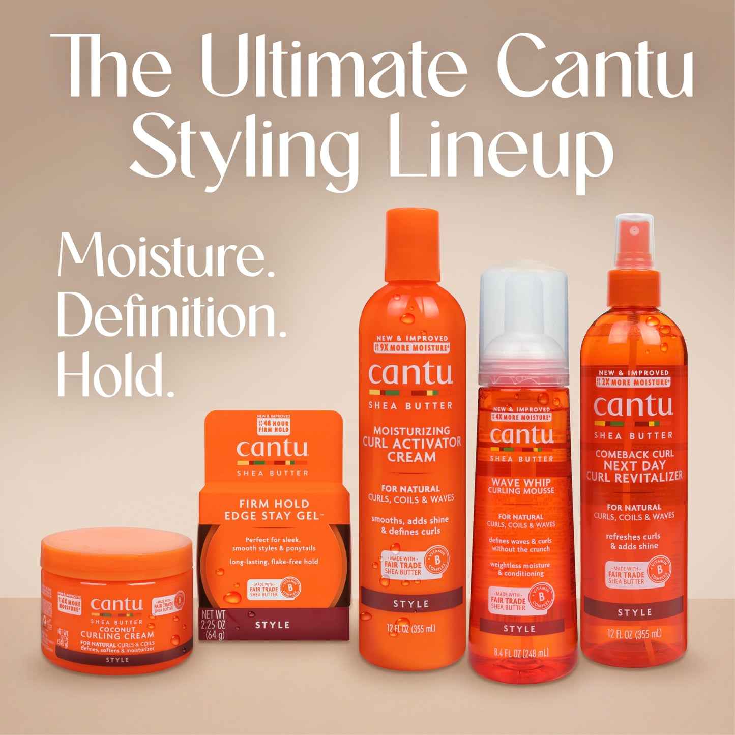 Cantu Shea Butter Extra Hold Edge Stay Gel 64g