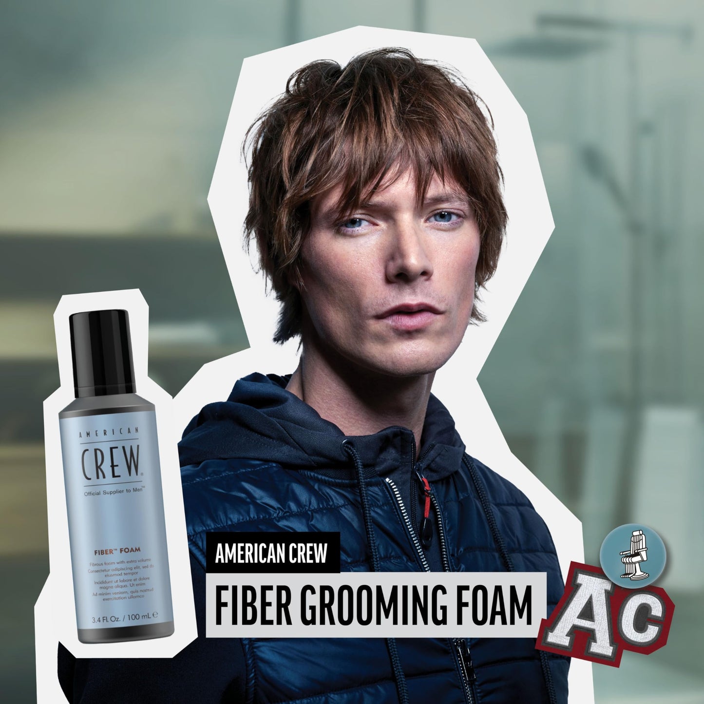 American Crew Fiber Grooming Foam 200ml