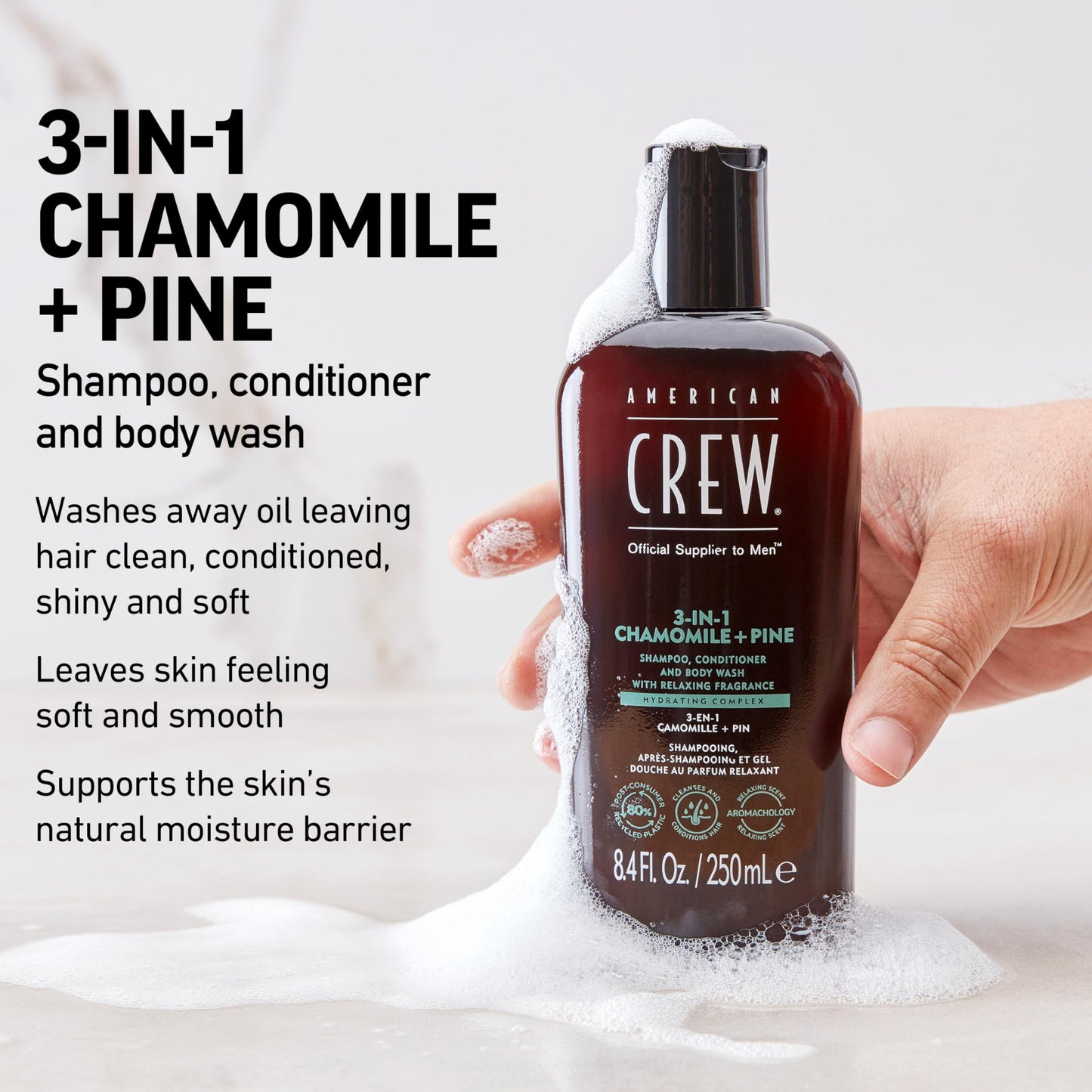 American Crew 3 in 1 Chamomile + Pine Gel 250ml