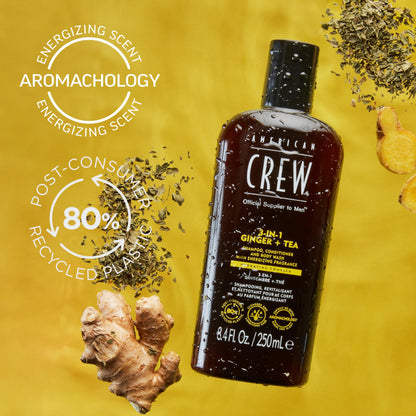 American Crew 3 in 1 Ginger + Tea Gel 1000ml