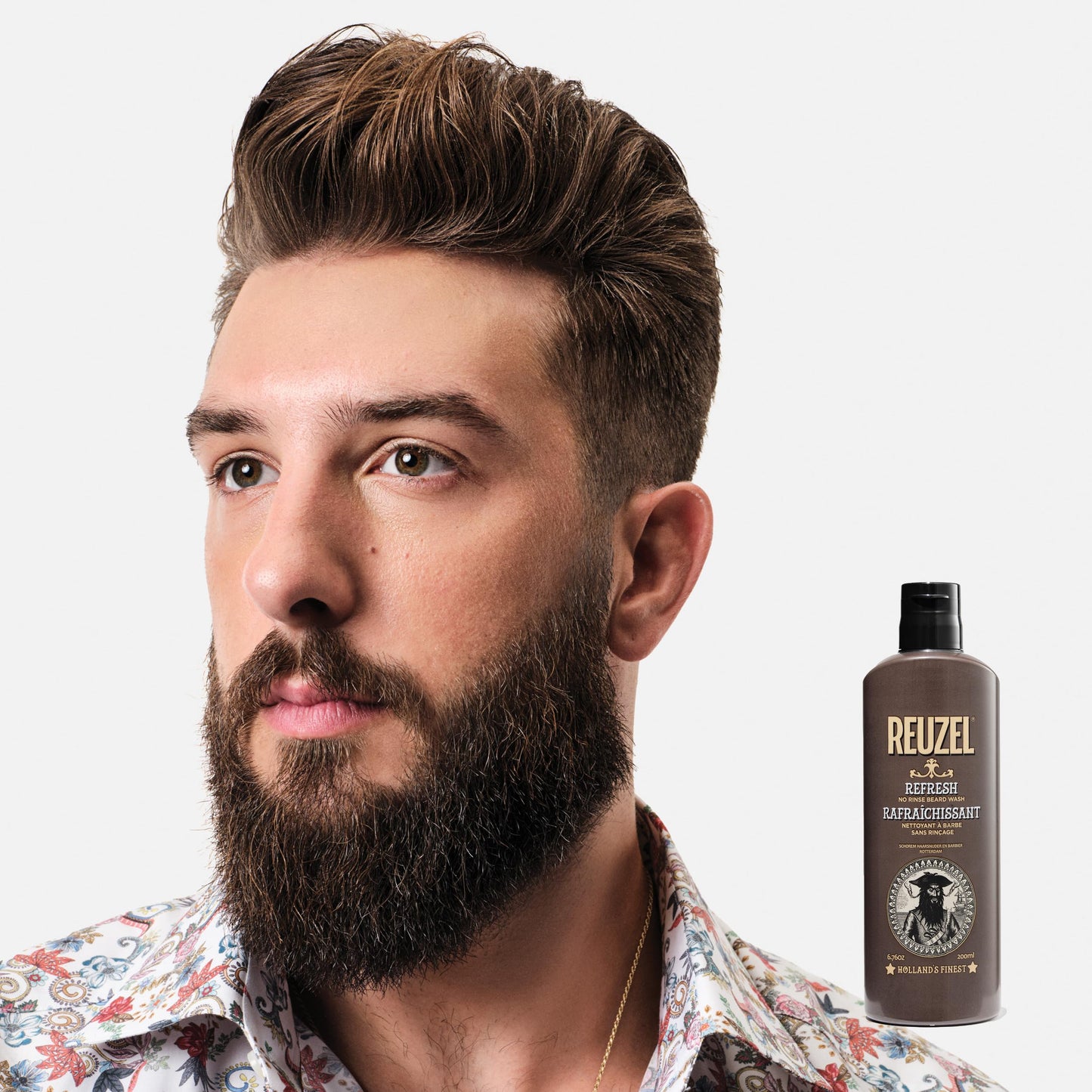 Reuzel Refresh No Rinse Beard Wash Shampoo 200ml.