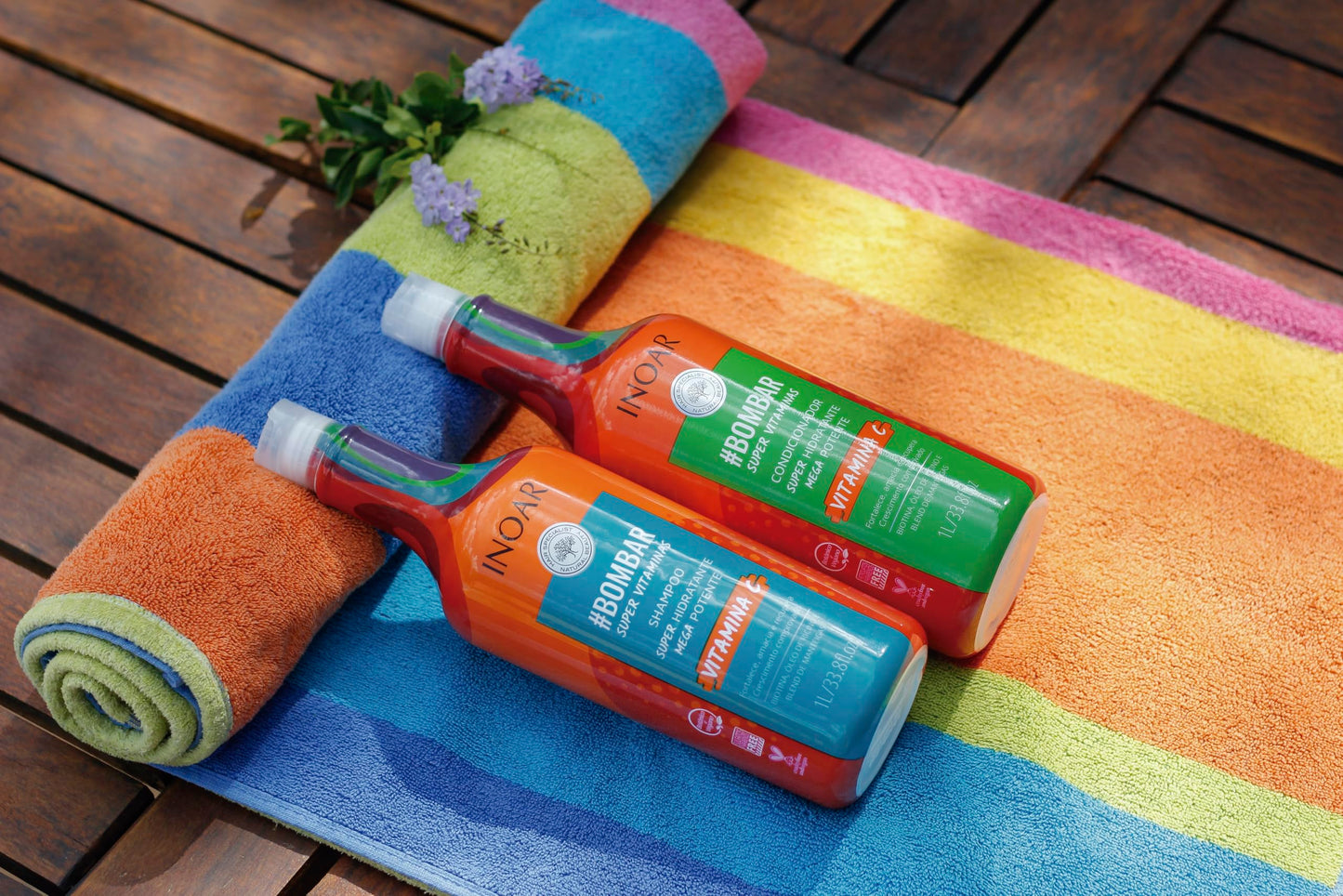INOAR DUO Bombar Szampon 1000ml + Odżywka 1000ml