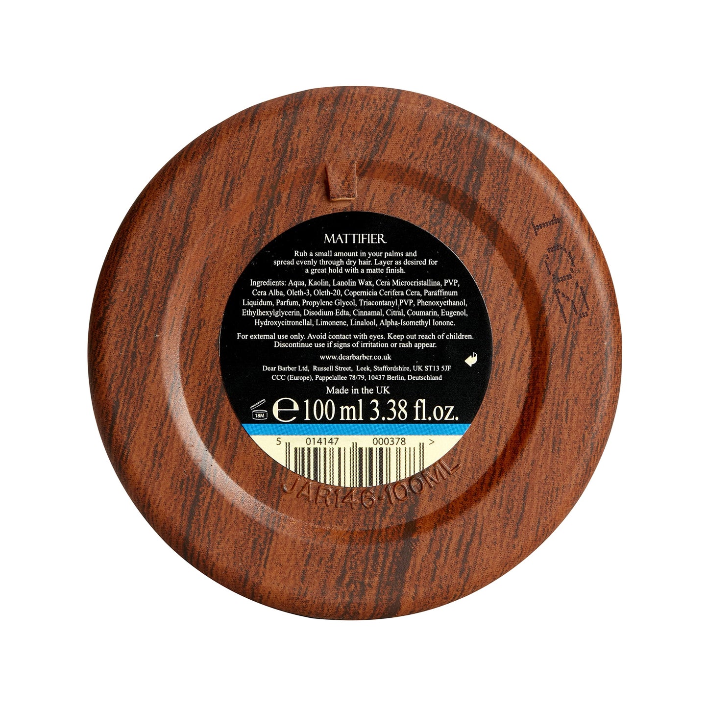 Dear Barber Pasta Matująca 100 ml Mattifier
