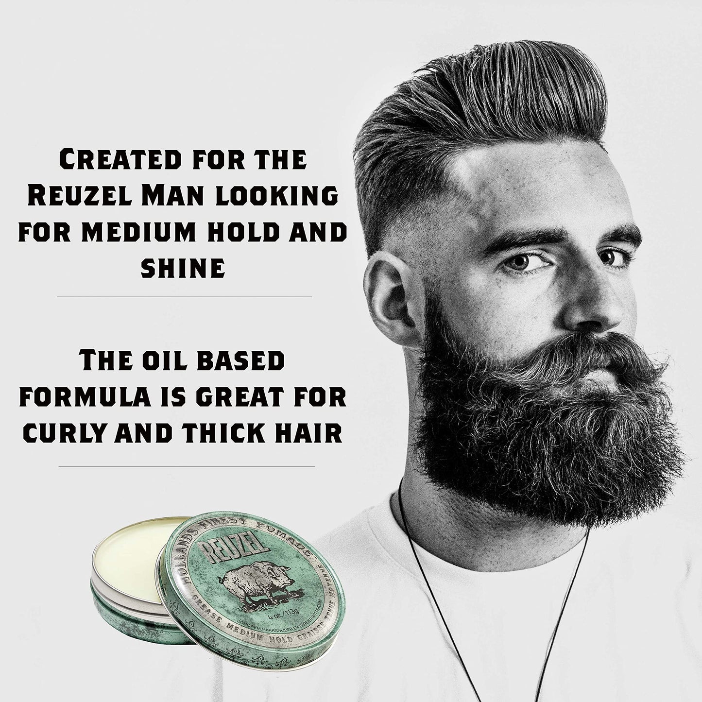 Reuzel Grease Medium Hold Pomade 113g.