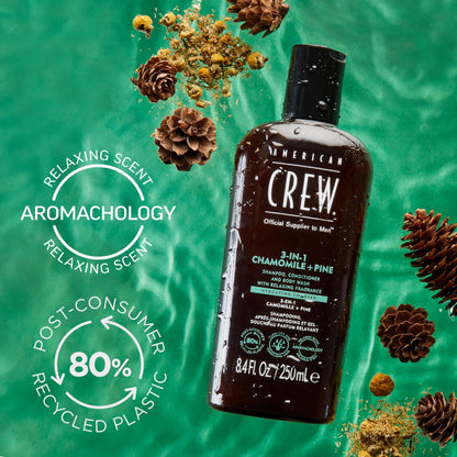 American Crew 3 in 1 Chamomile + Pine Gel 250ml