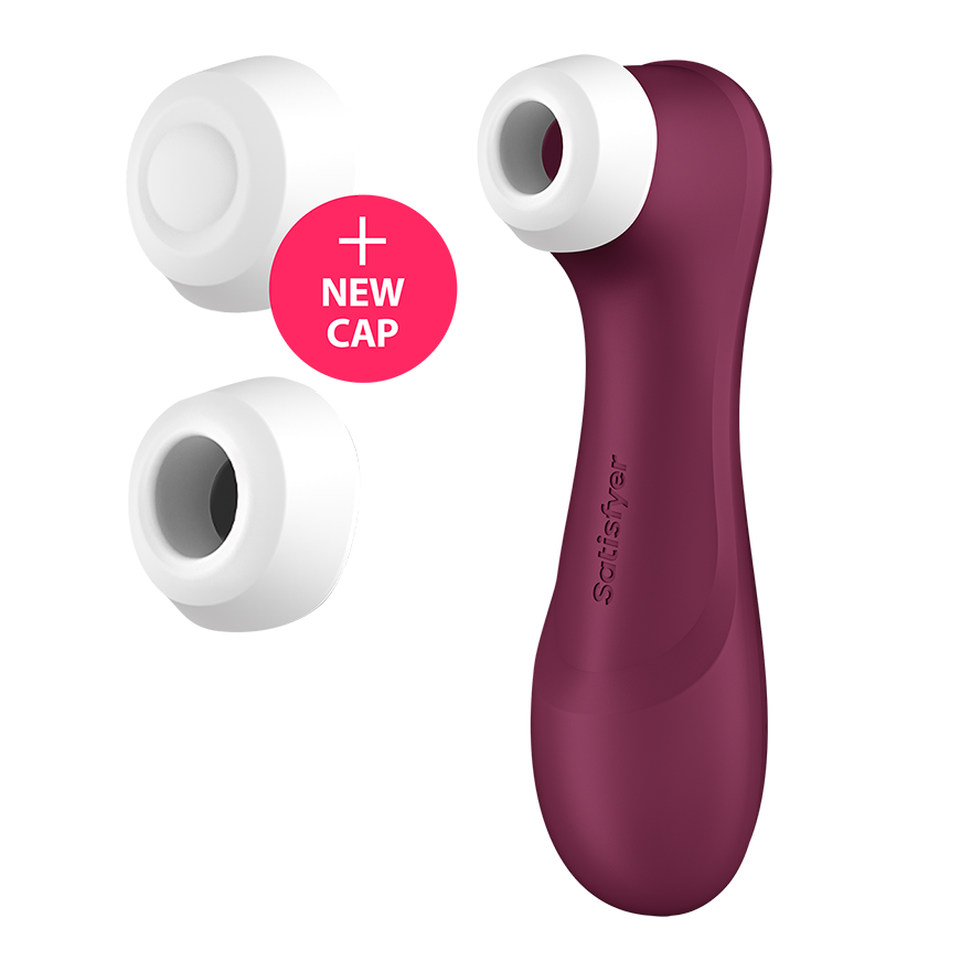 Vakuumsko-valovni vibrator za klitoris Satisfyer Pro 2 Generation 3 temno rdeč