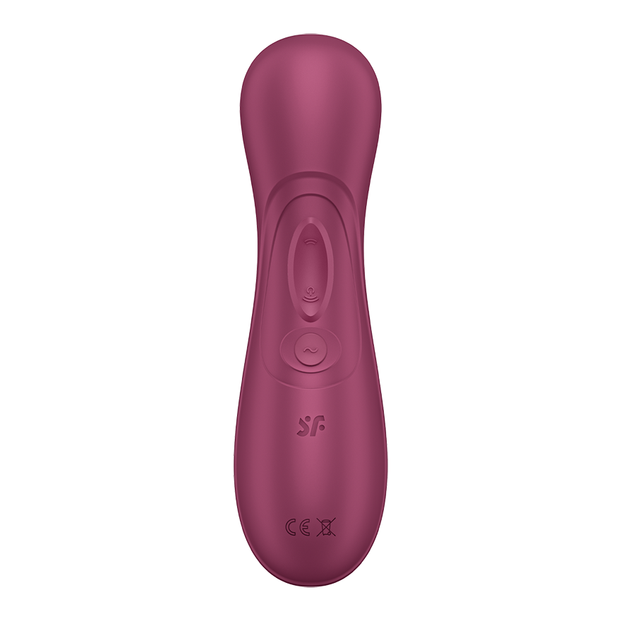 Vakuumsko-valovni vibrator za klitoris Satisfyer Pro 2 Generation 3 temno rdeč