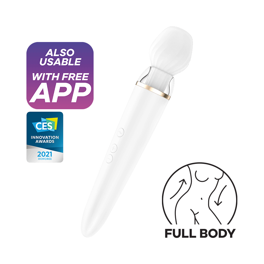 Večnamenski vibrator Satisfyer Double Wand-er Connect App