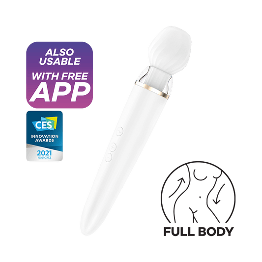 Večnamenski vibrator Satisfyer Double Wand-er Connect App