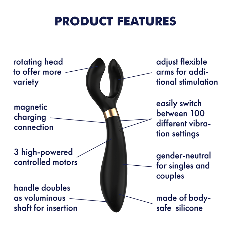 Multifunctional vibrator Satisfyer Endless Fun Black