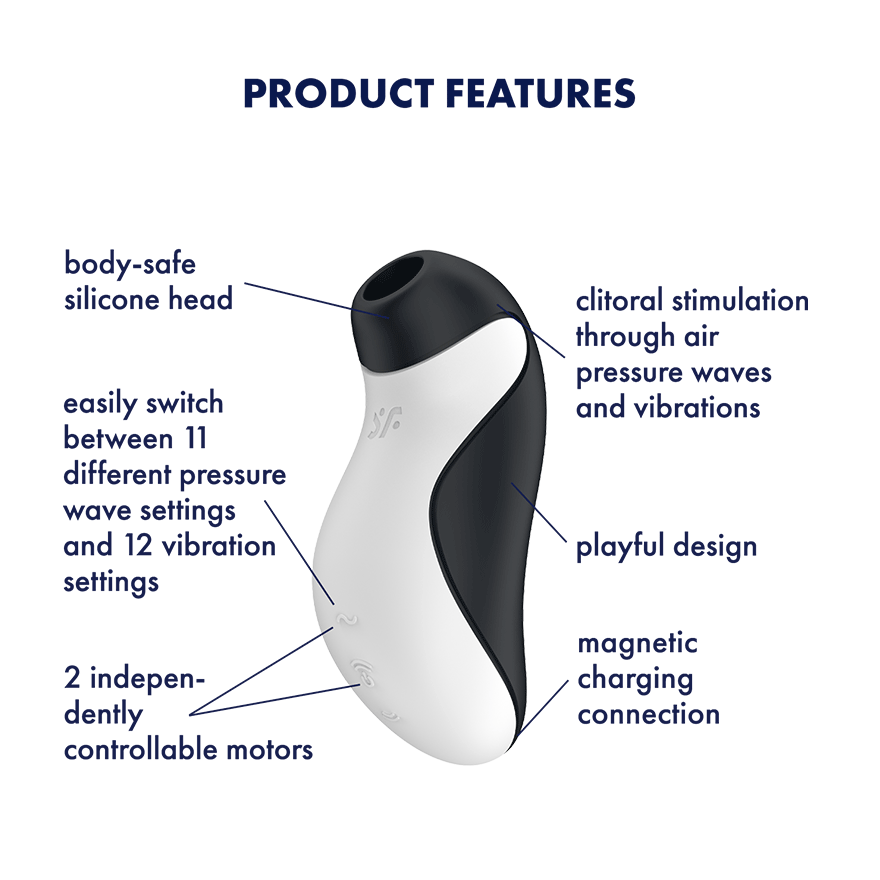 Satisfyer Vakuumski vibrator za klitoris Satisfyer Orca