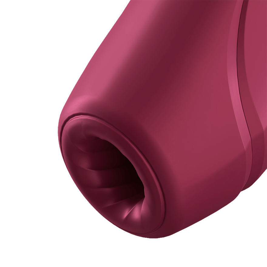 Vacuum-wave vibrator for the clitoris Satisfyer Curvy 1 dark red