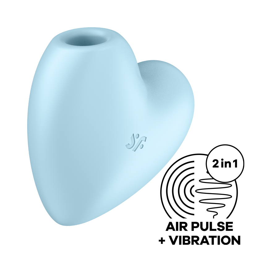 Brezkontaktni stimulator klitorisa Cutie Heart blue