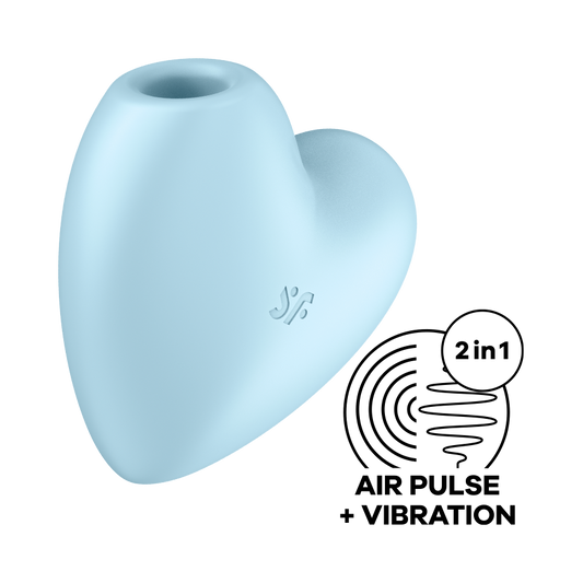 Brezkontaktni stimulator klitorisa Cutie Heart blue