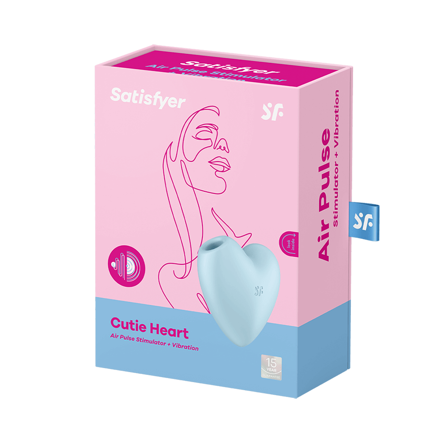 Non-contact clitoral stimulator Cutie Heart blue