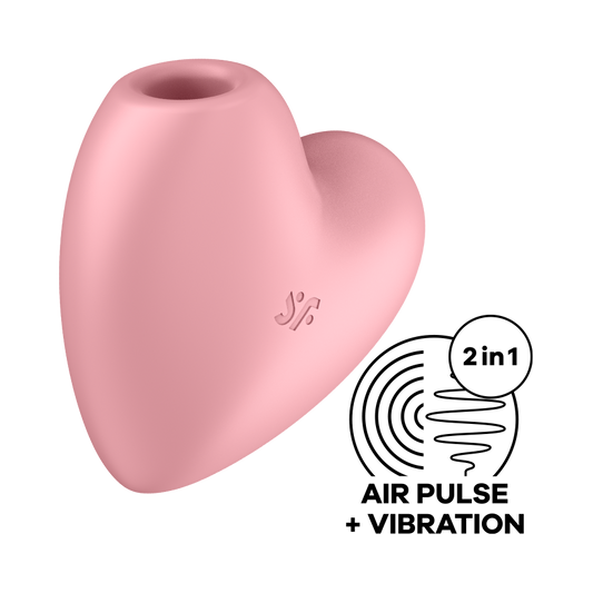 Brezkontaktni stimulator klitorisa Cutie Heart pink