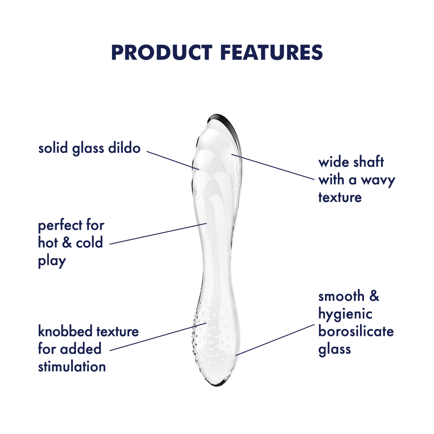 Glass dildo Satisfyer Dazzling Crystal 1 Transparent