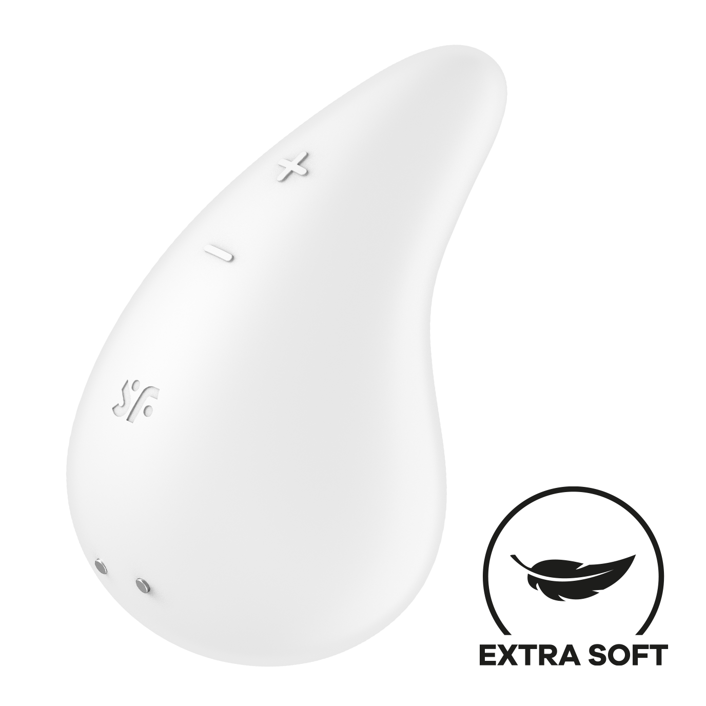 Mini vibrator Dew Drop white