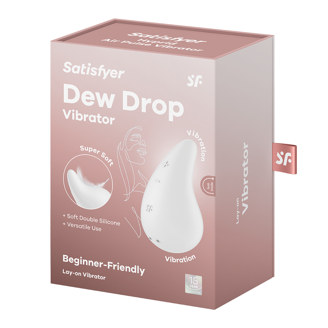 Mini vibrator Dew Drop white