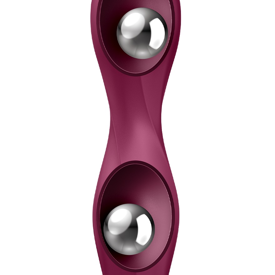 Satisfyer Double Ball-R - Rdeči dildo