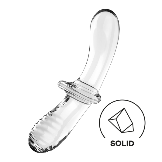 Glass dildo Satisfyer Double Crystal Transparent