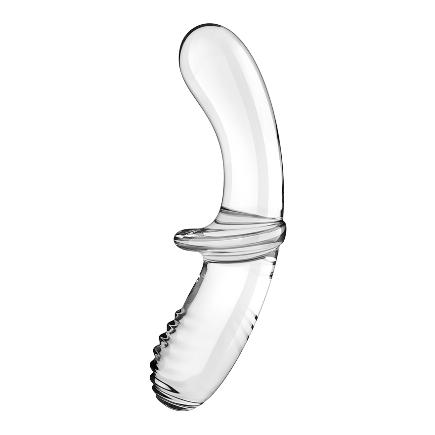 Glass dildo Satisfyer Double Crystal Transparent