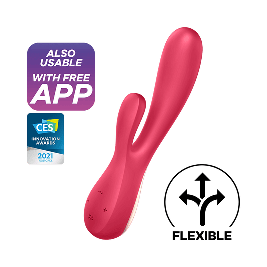 Satisfyer Mono Flex Connect App USB polnilni vibrator roza