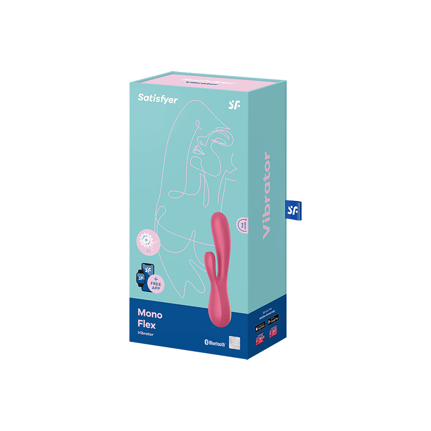 Satisfyer Mono Flex Connect App USB polnilni vibrator roza