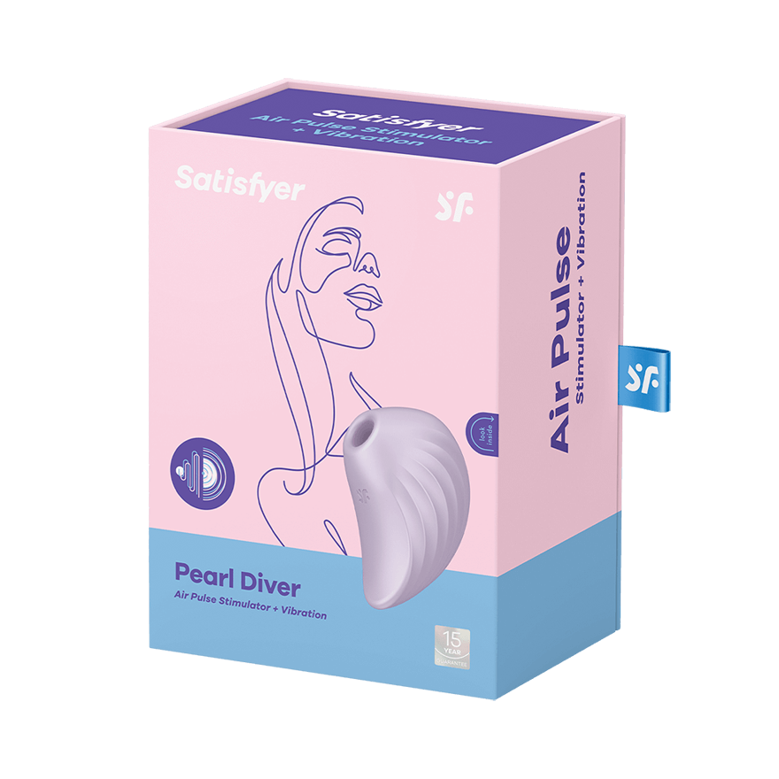 Brezkontaktni stimulator klitorisa Satisfyer Pearl Diver vijolična