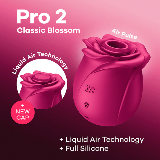 Vacuum-wave vibrator for the clitoris Satisfyer Pro 2 Classic Blossom